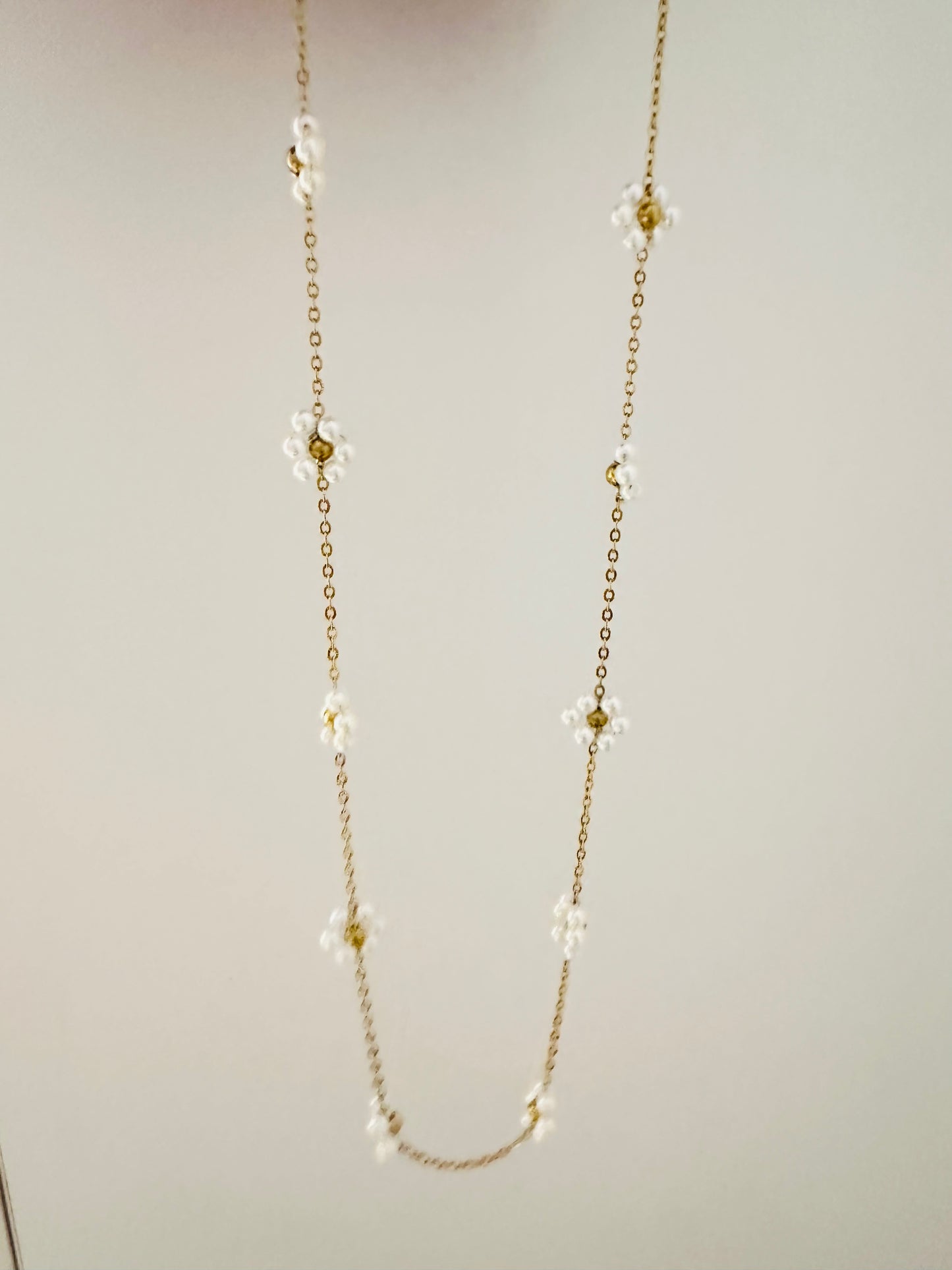 Daisy Pearl Necklace