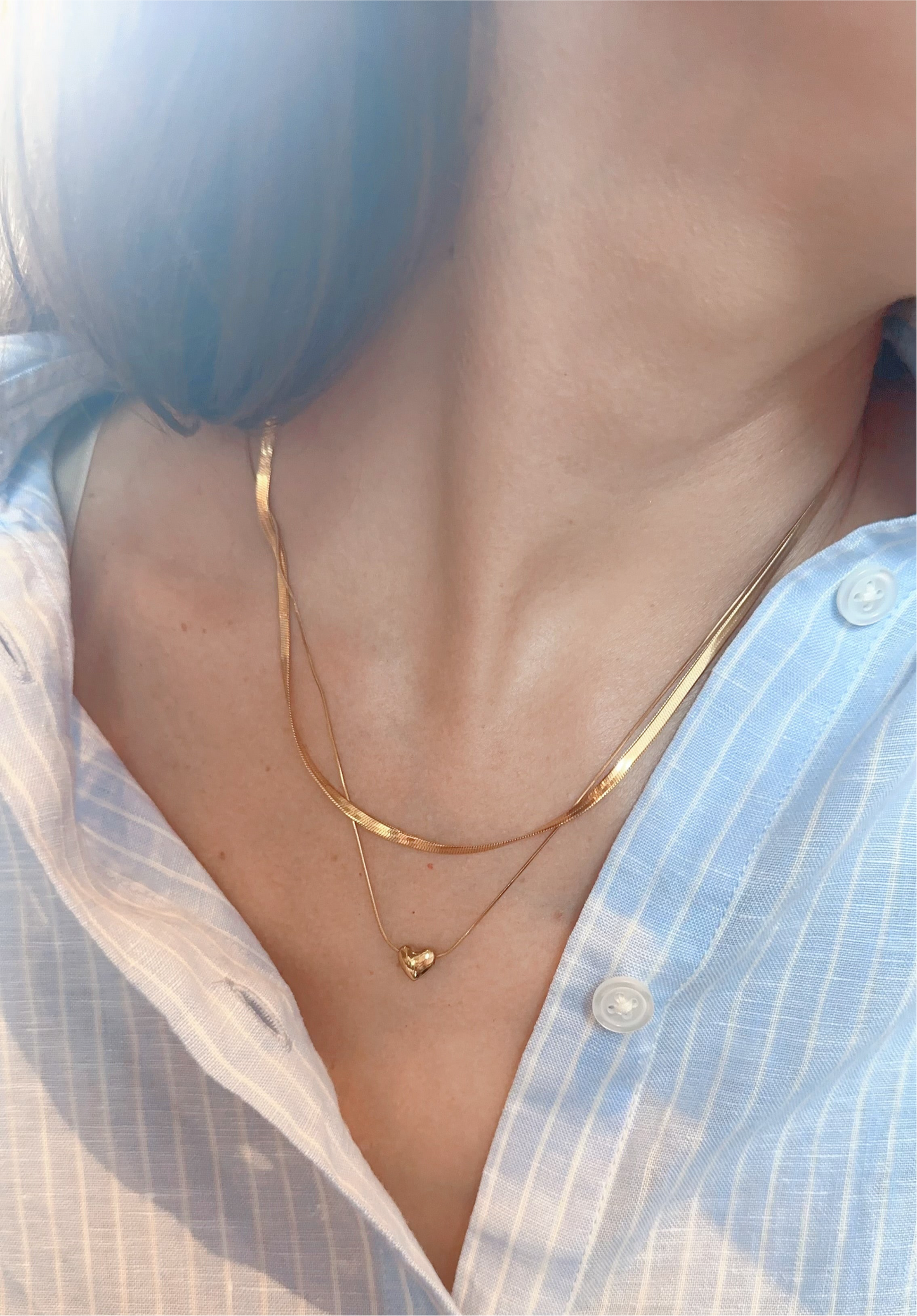 Dainty Heart Layered Necklace