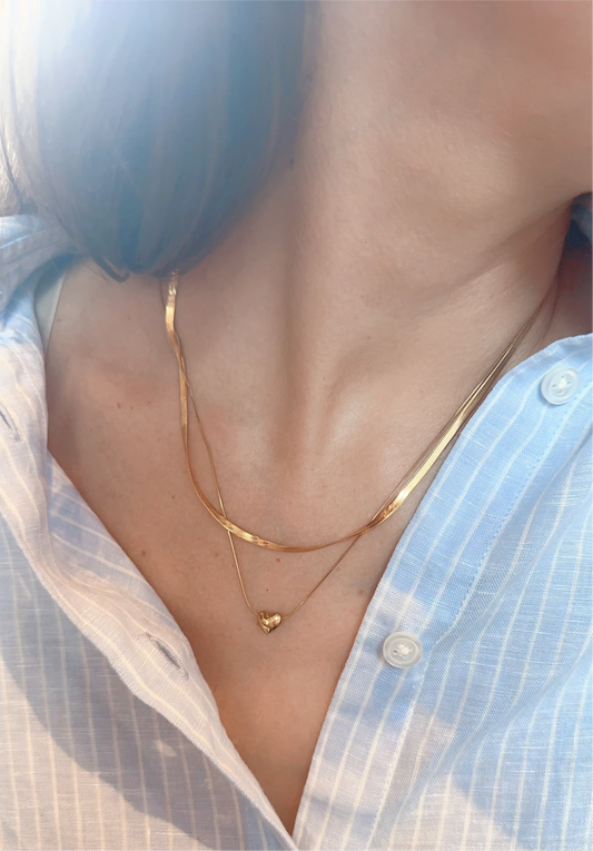 Dainty Heart Layered Necklace