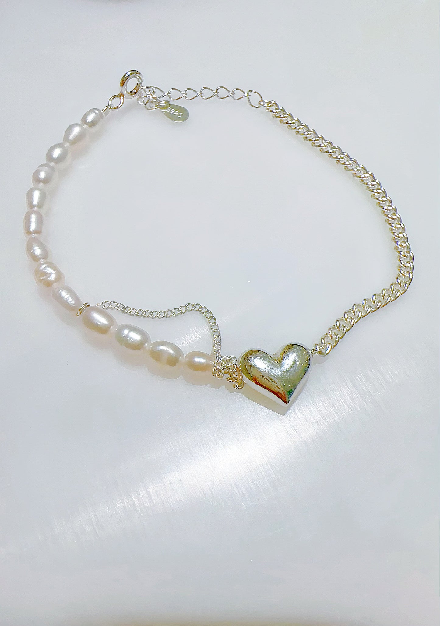 Heart Pearl Bracelet