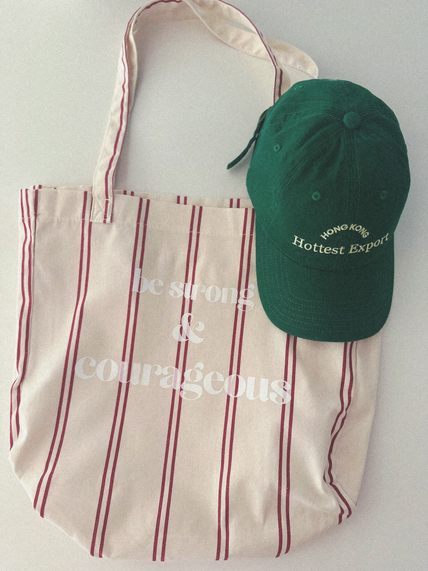 Be Strong & Courageous Tote Bag